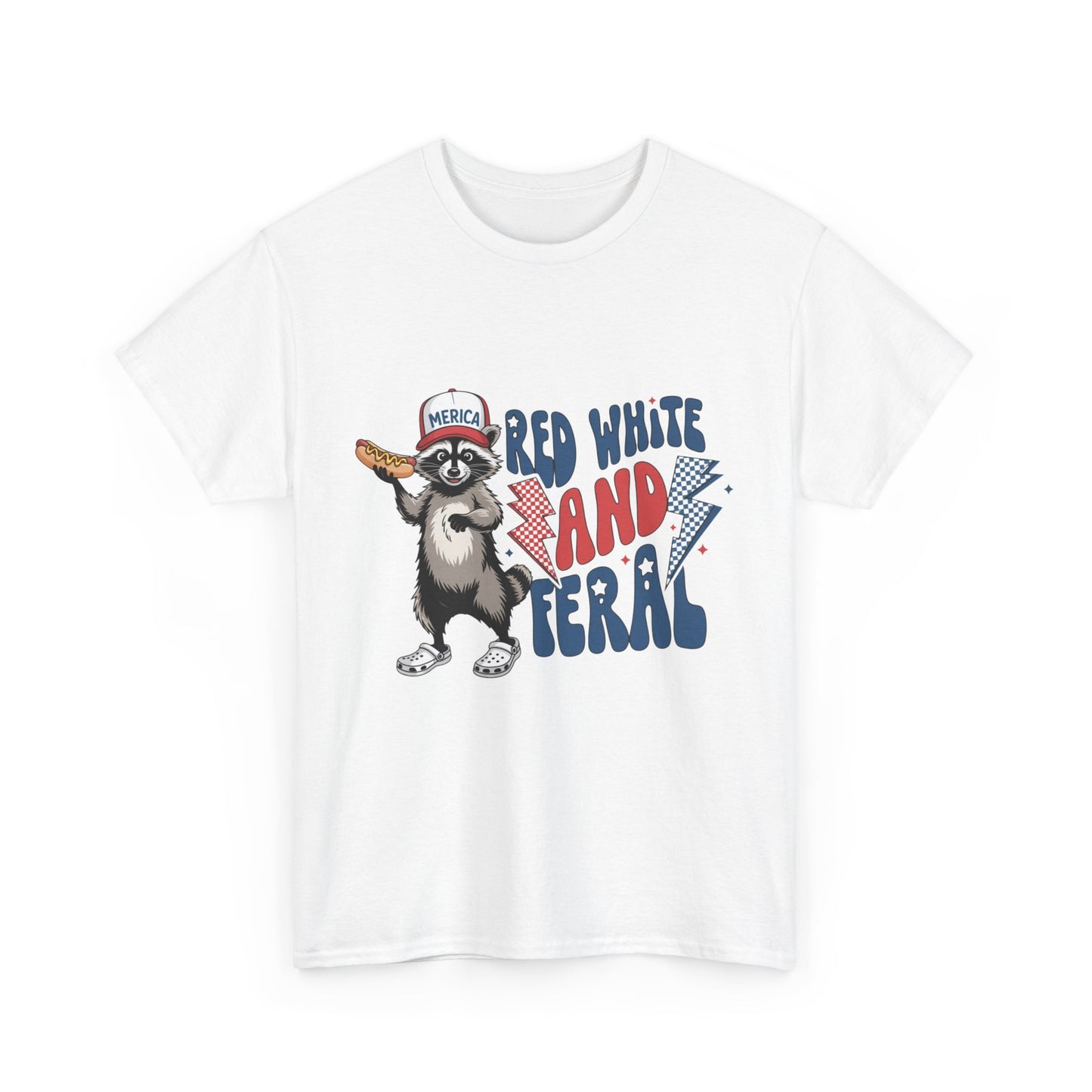 Red, White, and Feral – Women’s Patriotic July 4th Tee