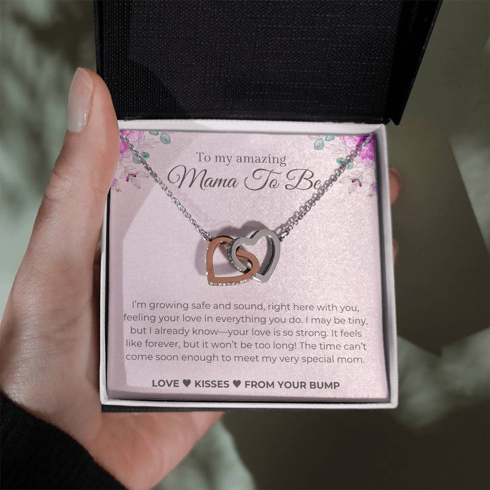 Mom to Be (From Baby Bump) | Interlocking Hearts Necklace