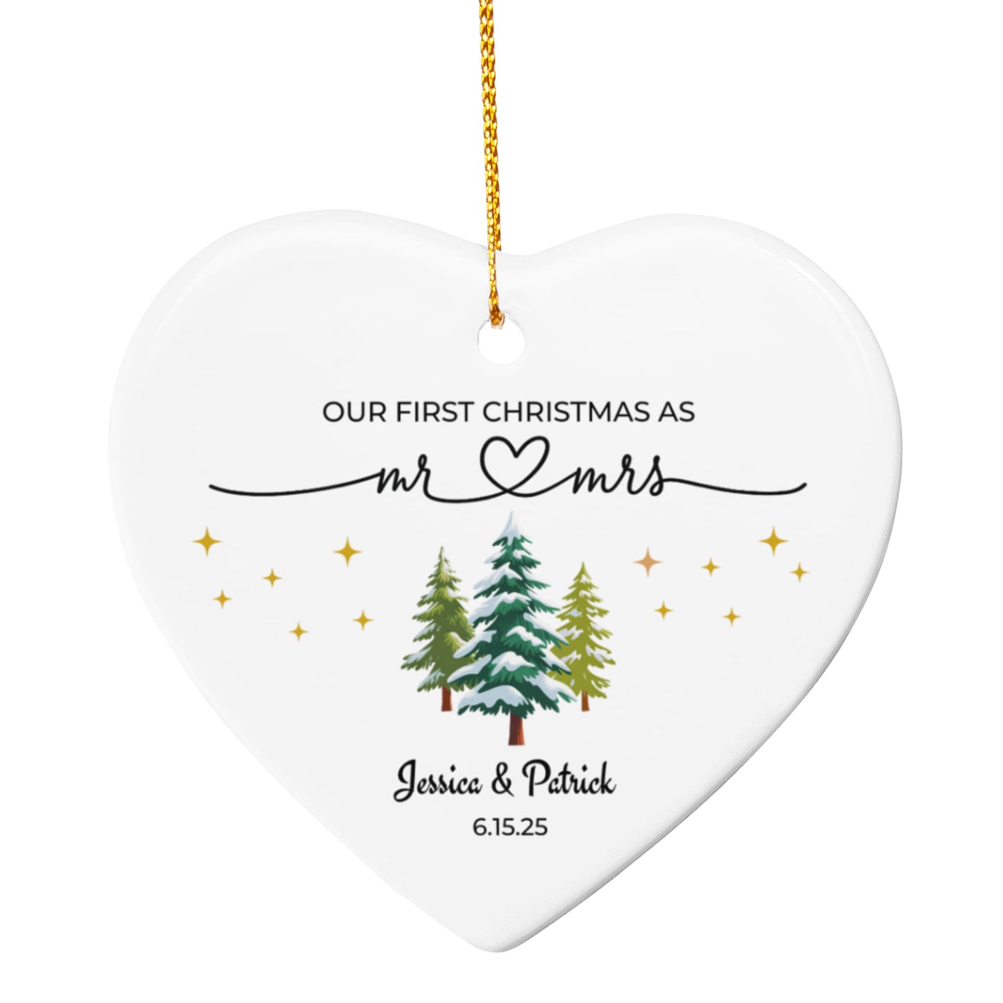 TEST SO Ceramic Heart Ornament