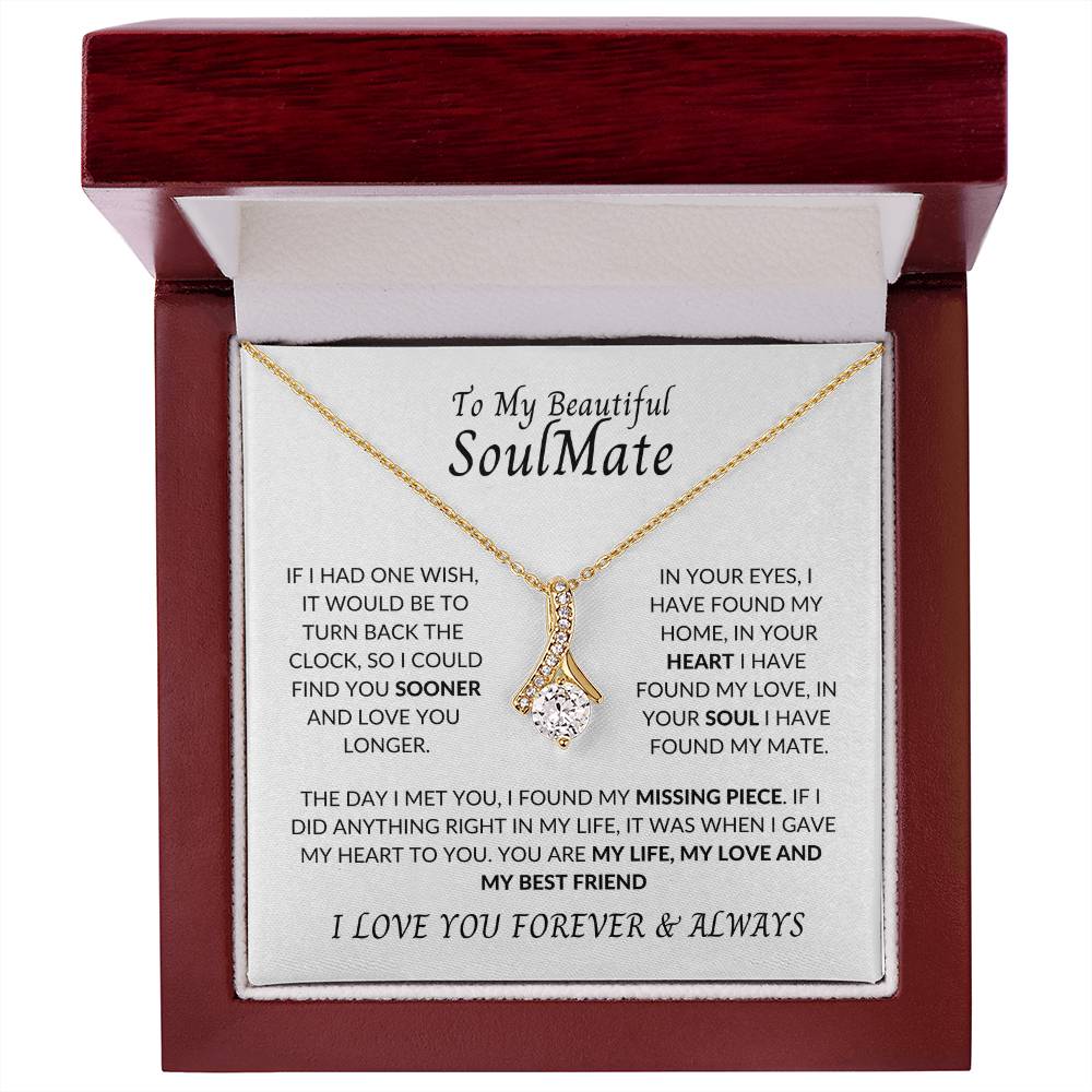 To My Beautiful Soulmate | Alluring Beauty necklace