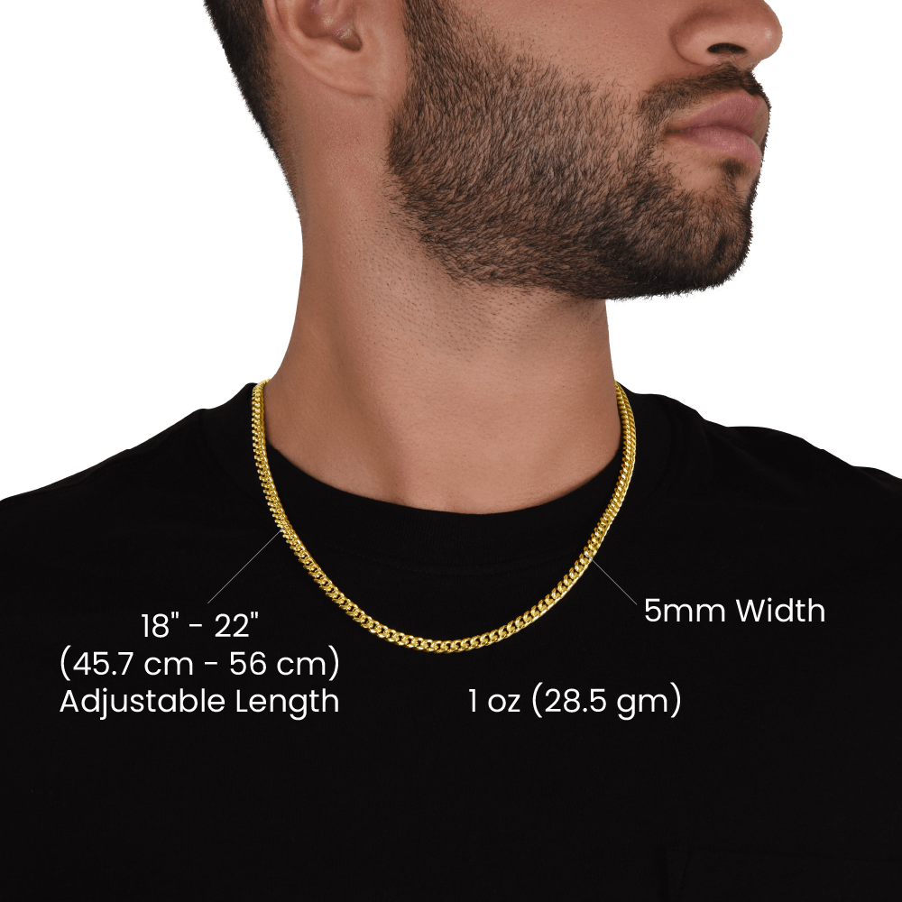 Personalized 2025 Graduation "We Are So Proud" Cuban Link Necklace