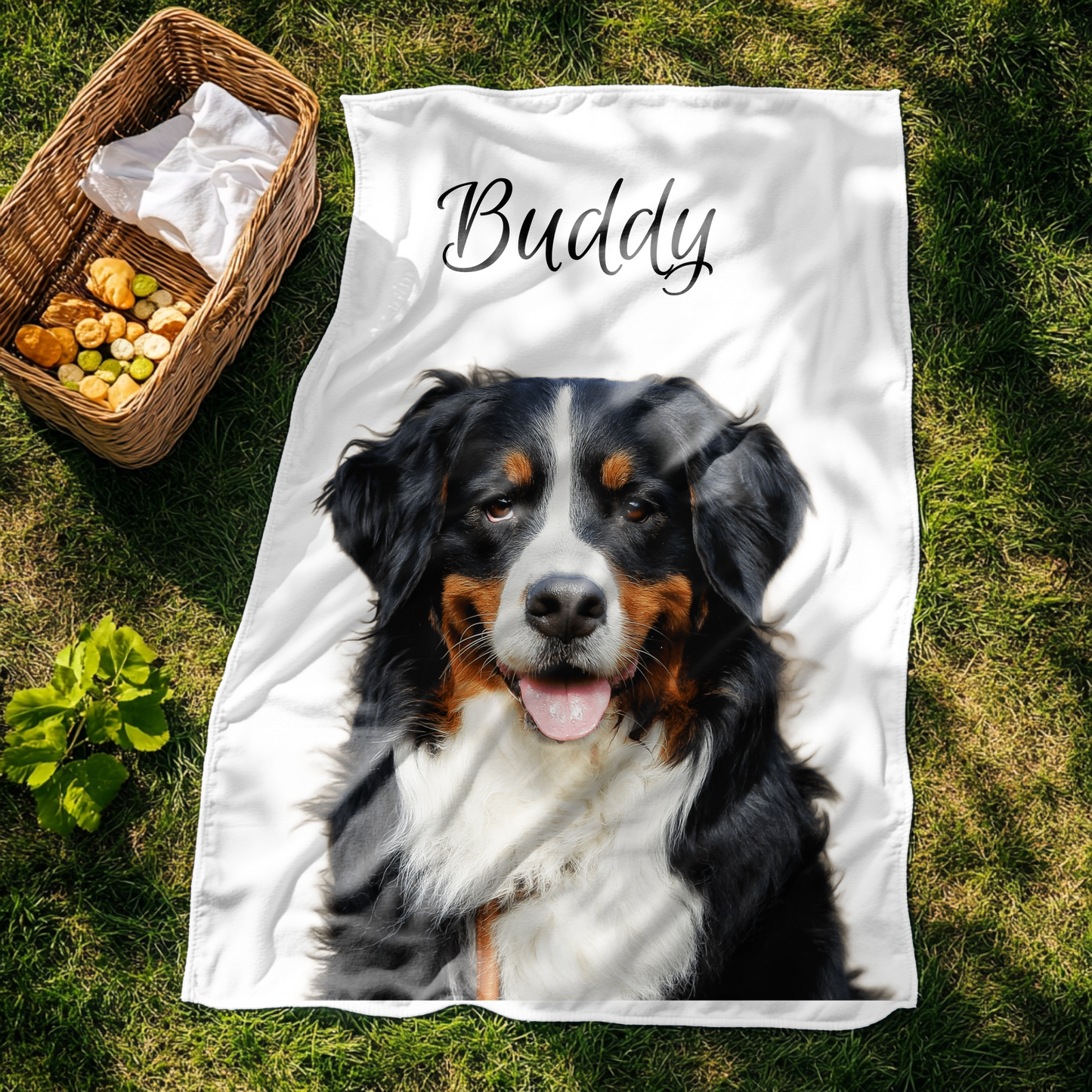 Custom Pet Photo Blanket - Cozy Personalized Gift