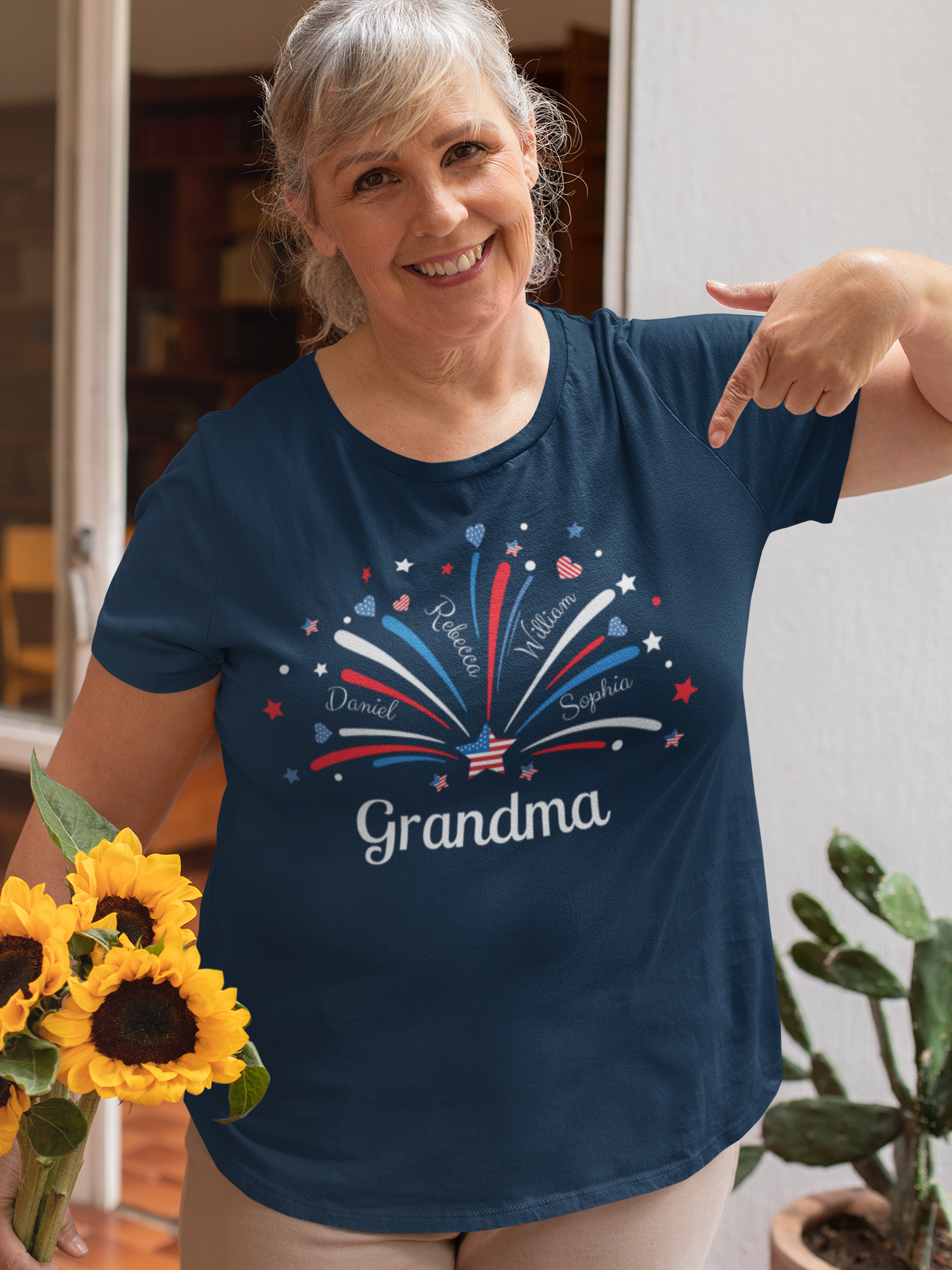 Personalized 4th of July Tee | For Grandmas, Moms, Aunts