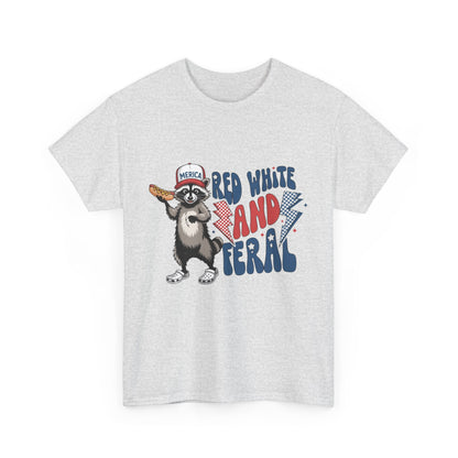 Red, White, and Feral – Women’s Patriotic July 4th Tee