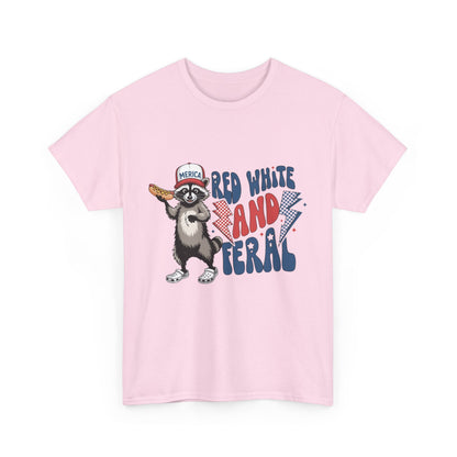 Red, White, and Feral – Women’s Patriotic July 4th Tee