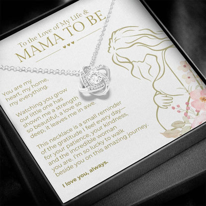 To the Expecting Mother of Our Child | Love Knot Necklace