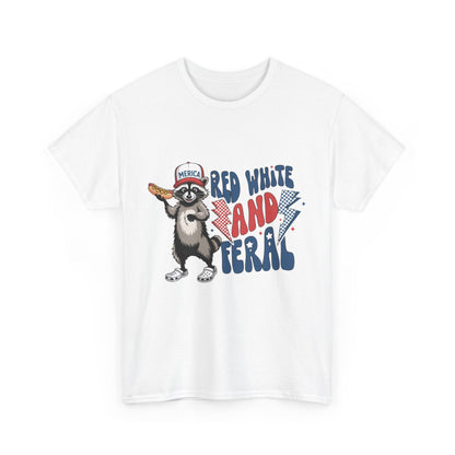 Red, White, and Feral – Women’s Patriotic July 4th Tee