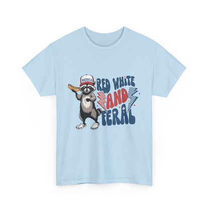 Red, White, and Feral – Women’s Patriotic July 4th Tee