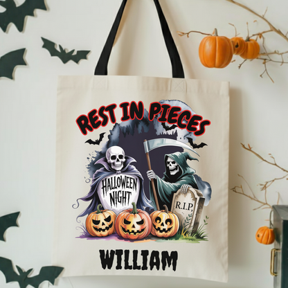 Personalized Halloween Trick or Treat Tote