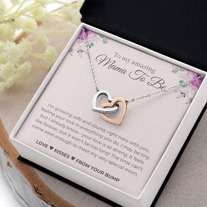 Mom to Be (From Baby Bump) | Interlocking Hearts Necklace