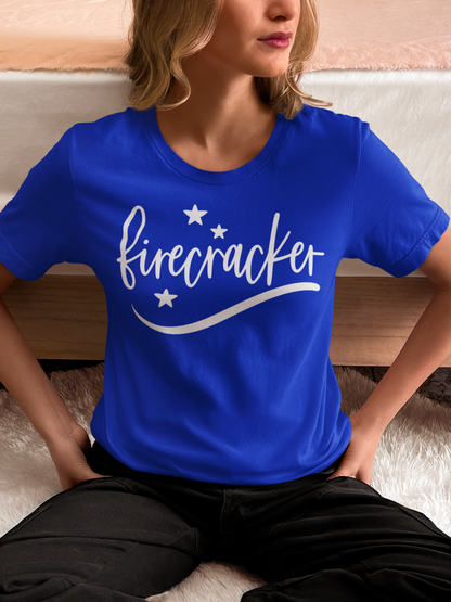 Firecracker Spirit Tee – Women’s 4th of July Shirt