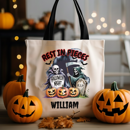 Personalized Halloween Trick or Treat Tote