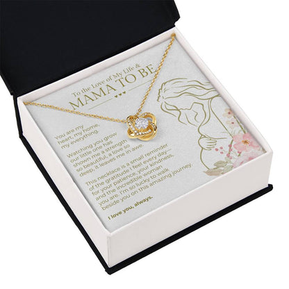 To the Expecting Mother of Our Child | Love Knot Necklace