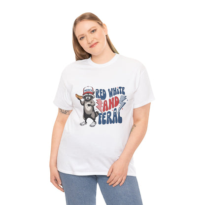 Red, White, and Feral – Women’s Patriotic July 4th Tee