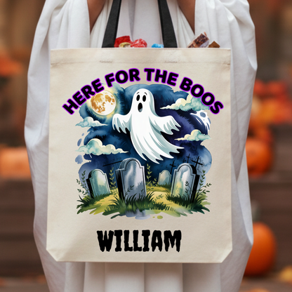 Personalized Halloween Trick or Treat Tote