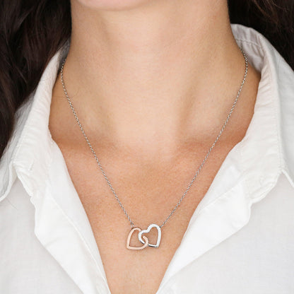 Daughter "Mama to Be" from Parent |Interlocking Hearts Necklace