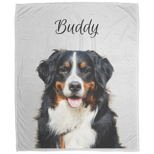 Custom Pet Photo Blanket - Cozy Personalized Gift