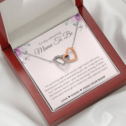Mom to Be (From Baby Bump) | Interlocking Hearts Necklace