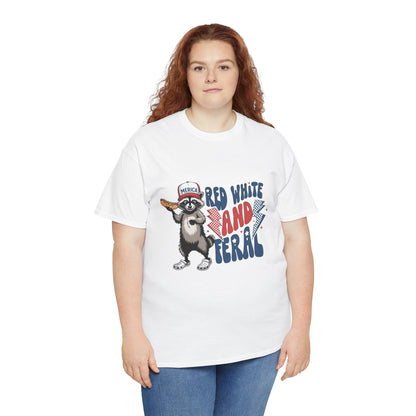 Red, White, and Feral – Women’s Patriotic July 4th Tee