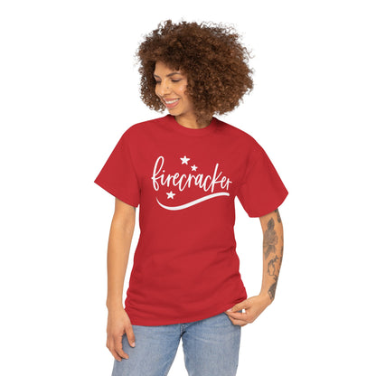 Firecracker Spirit Tee – Women’s 4th of July Shirt