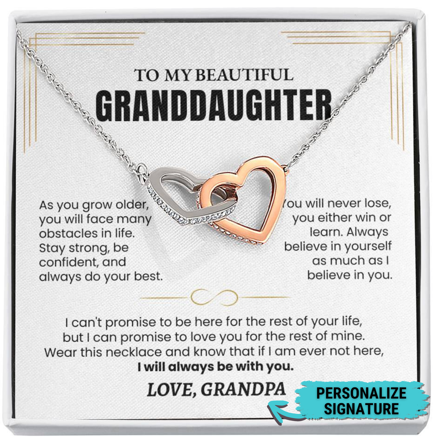 Always With You | Granddaughter Necklace