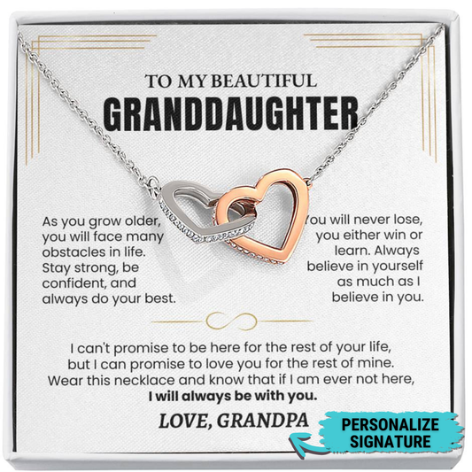 Always With You | Granddaughter Necklace