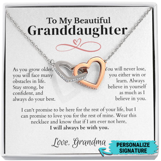Infinity Hearts | Granddaughter Necklace
