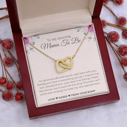 Mom to Be (From Baby Bump) | Interlocking Hearts Necklace