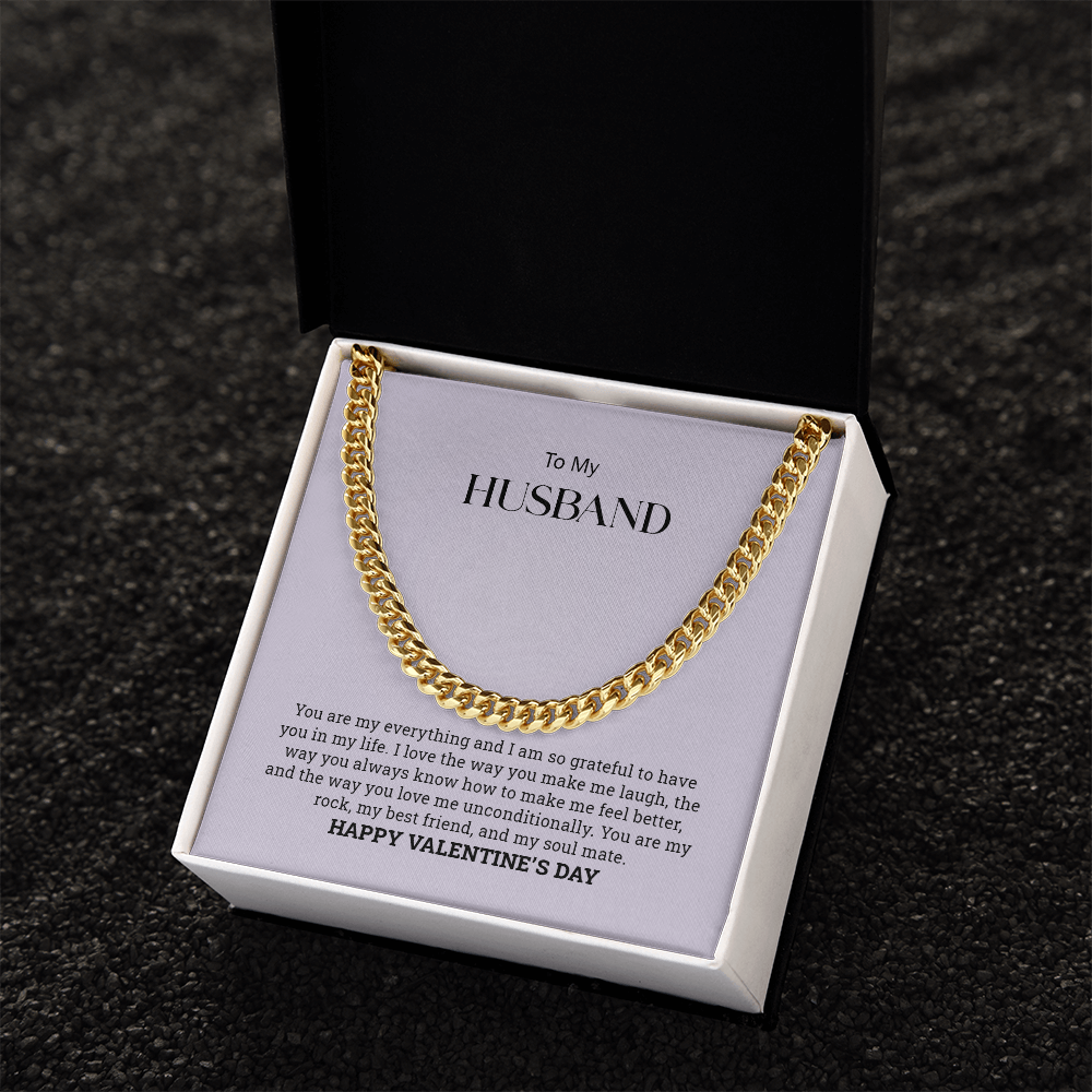 To My Husband | Cuban Link Chain