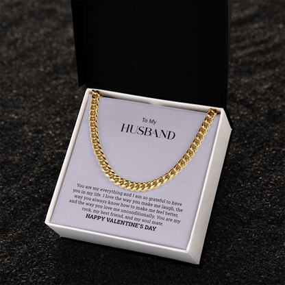 To My Husband | Cuban Link Chain