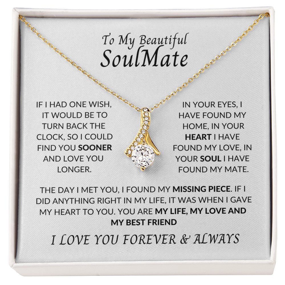 To My Beautiful Soulmate | Alluring Beauty necklace