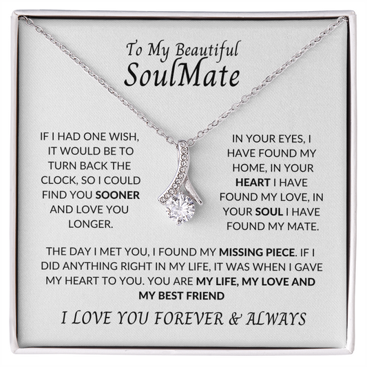 To My Beautiful Soulmate | Alluring Beauty necklace