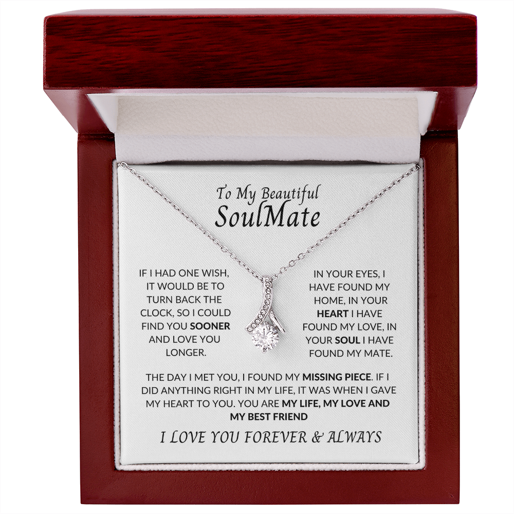 To My Beautiful Soulmate | Alluring Beauty necklace