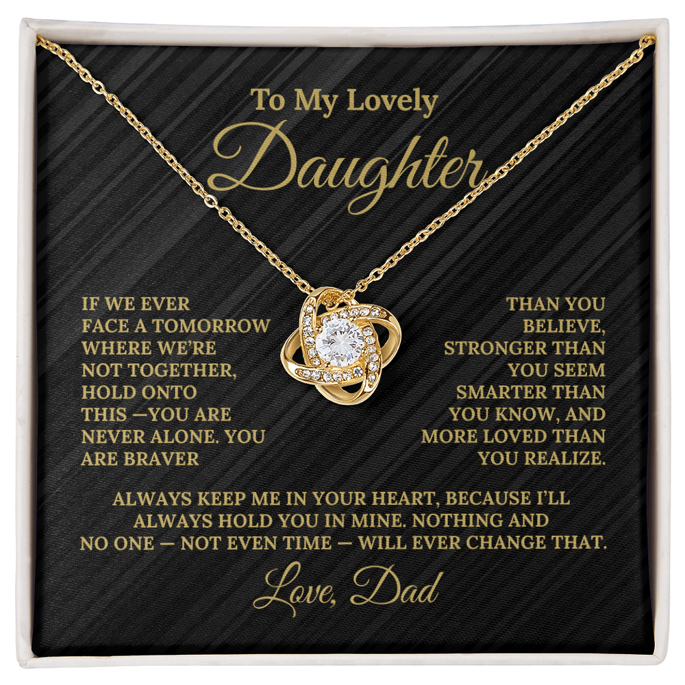 Gift For Daughter "Always Keep Me In Your Heart From Dad" Necklace