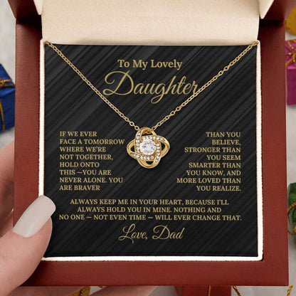 Gift For Daughter "Always Keep Me In Your Heart From Dad" Necklace