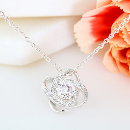 To the Expecting Mother of Our Child | Love Knot Necklace
