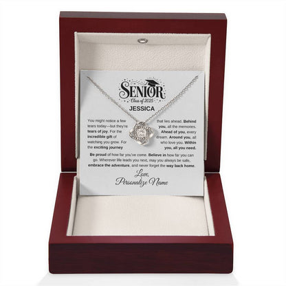 Personalized 2025 Graduation "Believe In How Far You Can Go" Necklace