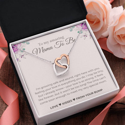 Mom to Be (From Baby Bump) | Interlocking Hearts Necklace