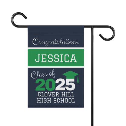 Personalized Class of 2025 Graduation Garden Flag
