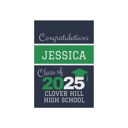 Personalized Class of 2025 Graduation Garden Flag