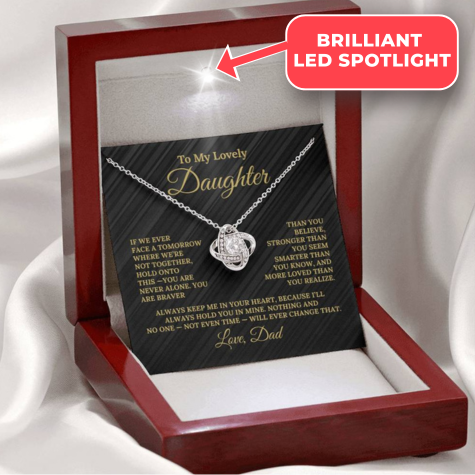 Gift For Daughter "Always Keep Me In Your Heart From Dad" Necklace