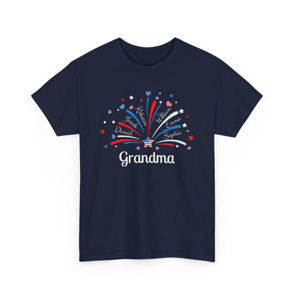 Personalized 4th of July Tee | For Grandmas, Moms, Aunts